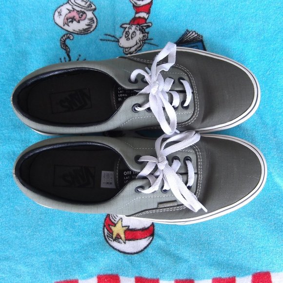 vans off the wall olive shoes size mens 8 womens 9.5 main image 6